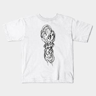 Abstract liquid in ring Kids T-Shirt